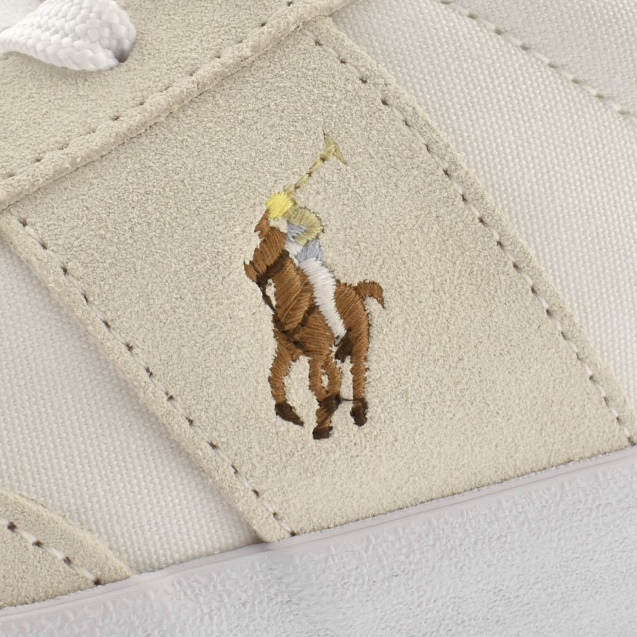 Ralph Lauren Sayer Canvas Trainers White